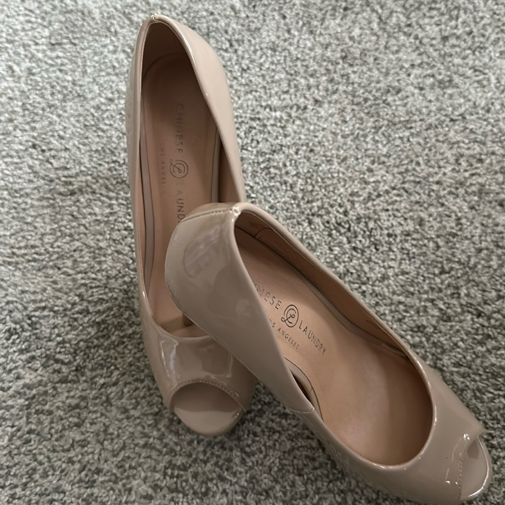 Chinese Laundry Peep Toe 4-inch Platform Shoes